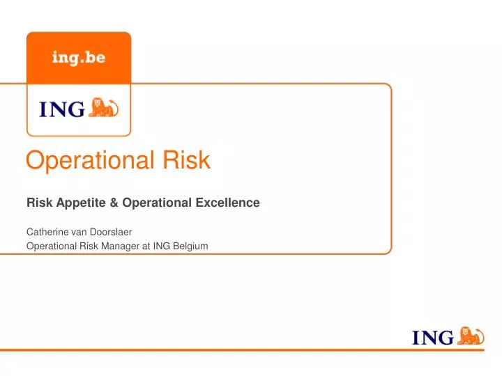 operational risk