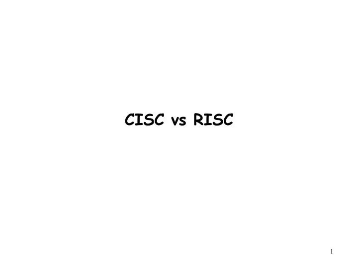 cisc vs risc