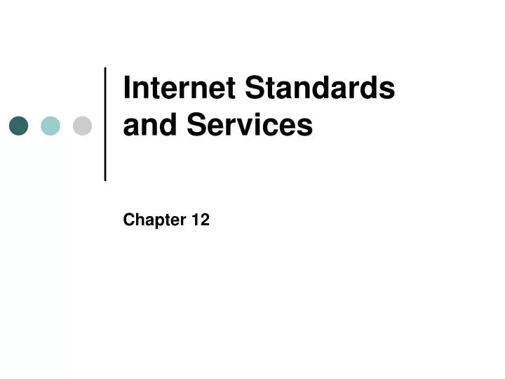 internet standards and services
