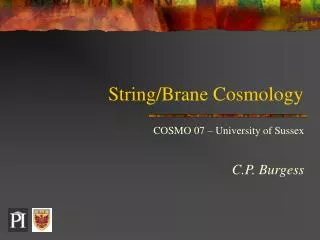 String/Brane Cosmology