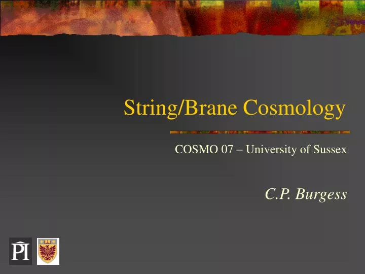 string brane cosmology