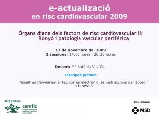 e actualizaci en risc cardiovascular 2009
