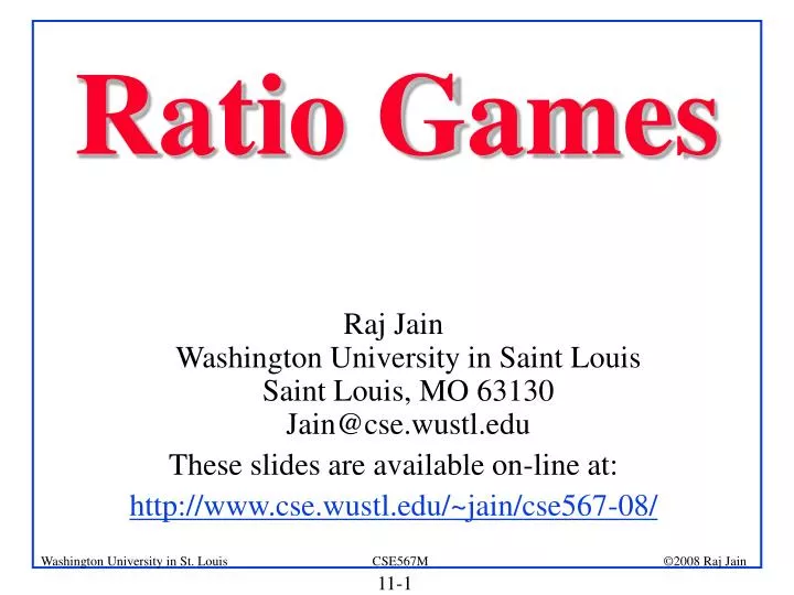 ratio games