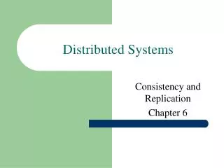 Distributed Systems