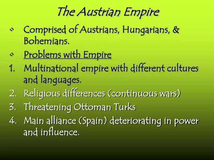 the austrian empire