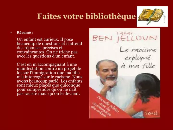 faites votre biblioth que