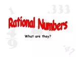 PPT - Rational Numbers PowerPoint Presentation, free download - ID:6843576