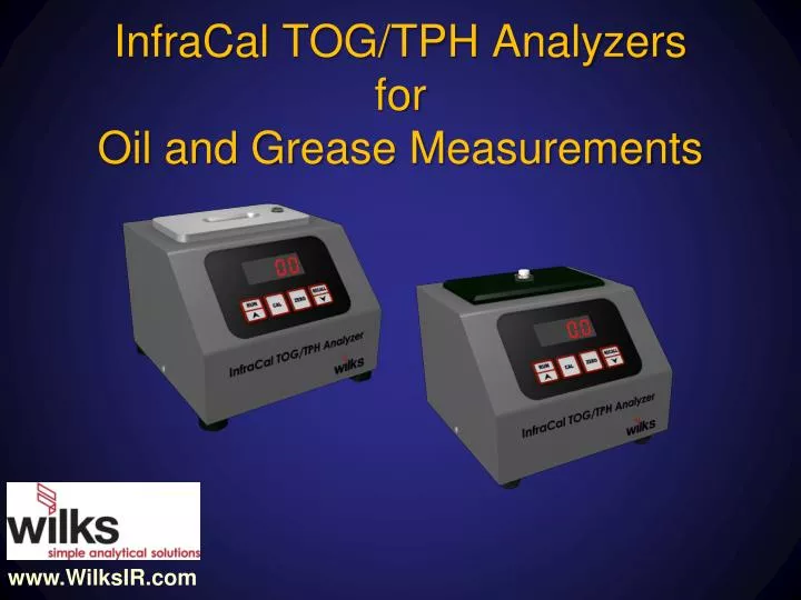 infracal tog tph analyzers for oil and grease measurements