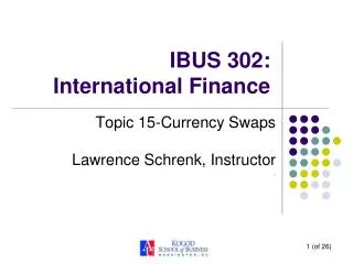 ibus 302 international finance