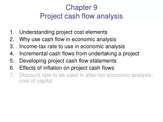 Chapter 9 Project cash flow analysis