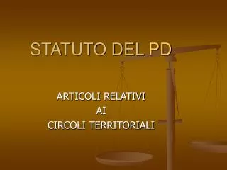 statuto del pd