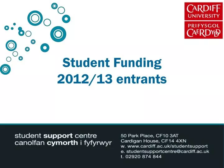 student funding 2012 13 entrants