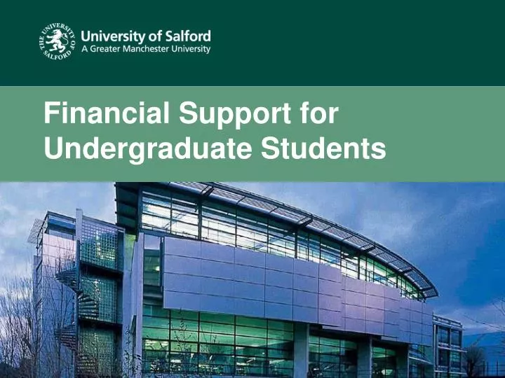 financial support for undergraduate students
