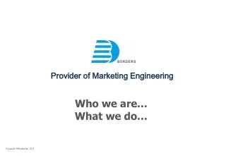 who we are what we do