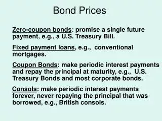 Bond Prices
