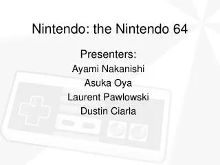 Nintendo: the Nintendo 64