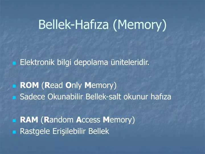 bellek haf za memory