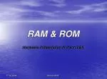 RAM &amp; ROM - slide 1