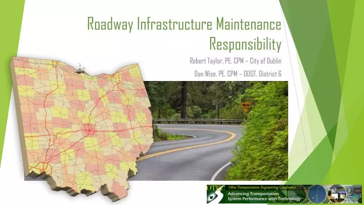 roadway infrastructure maintenance responsibility