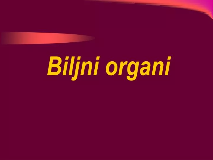 biljni organi