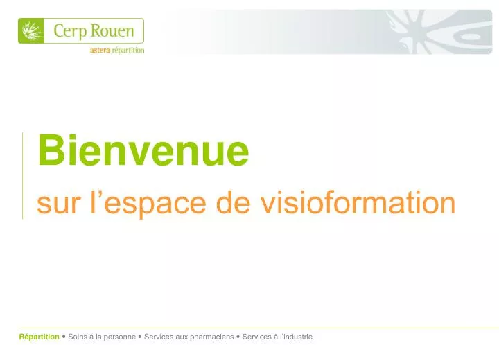 bienvenue sur l espace de visioformatio n