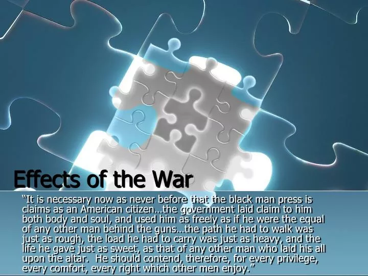 effects of the war