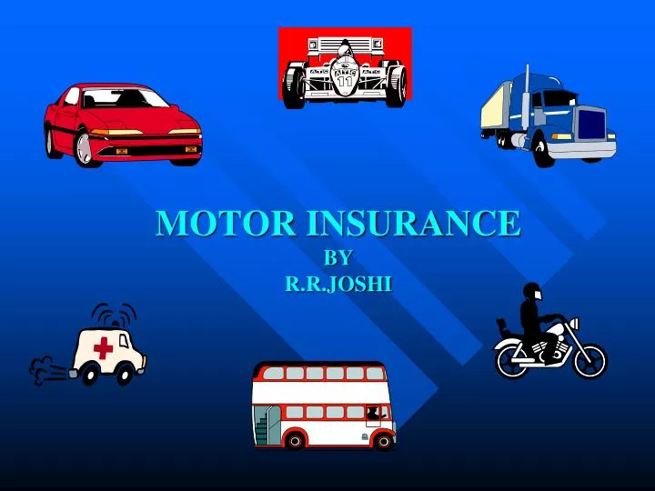 motor insurance by r r joshi