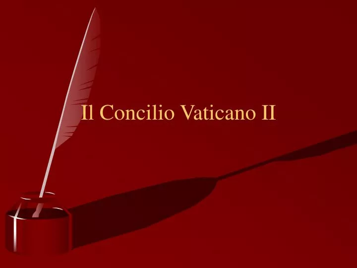 il concilio vaticano ii