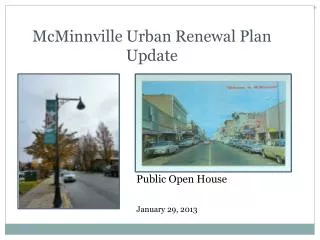 McMinnville Urban Renewal Plan Update