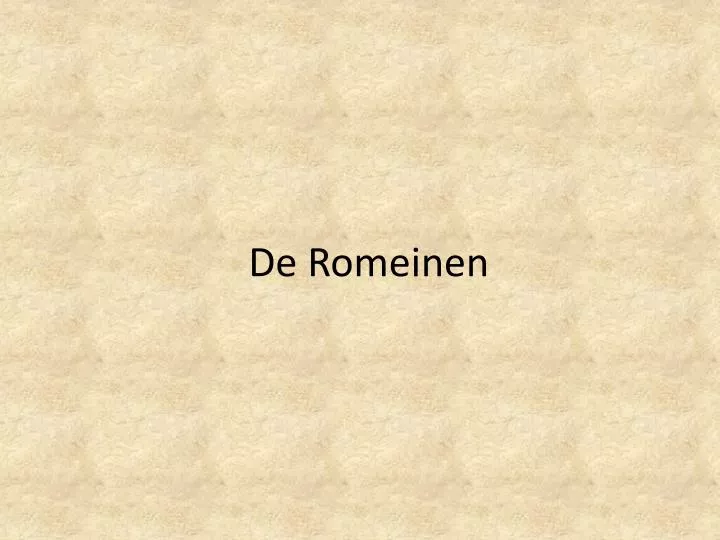 de romeinen