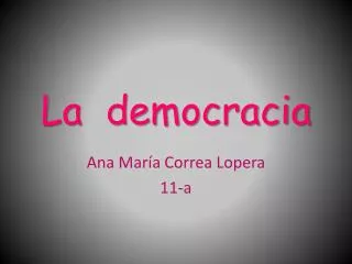 la democracia