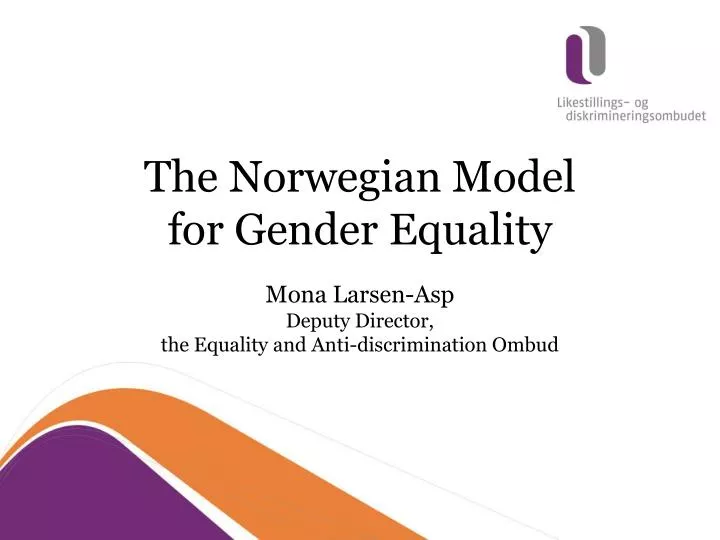 the norwegian model for gender equality