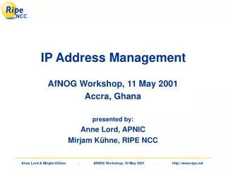 IP Address Management