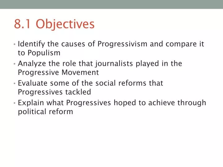 8 1 objectives
