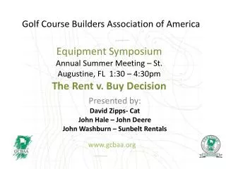 Golf Course Builders Association of America