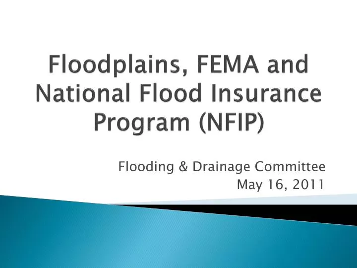 floodplains fema and national flood insurance program nfip
