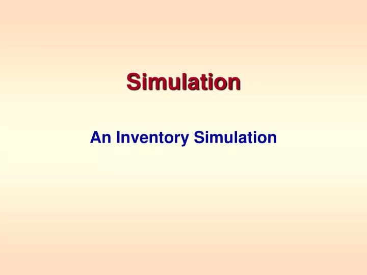 simulation