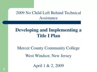 Mercer County Community College West Windsor, New Jersey
