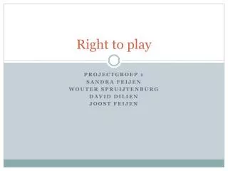 right to play