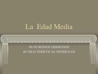 la edad media