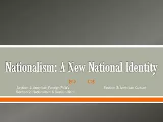 Nationalism: A New National Identity