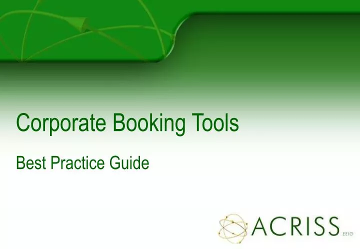 corporate booking tools