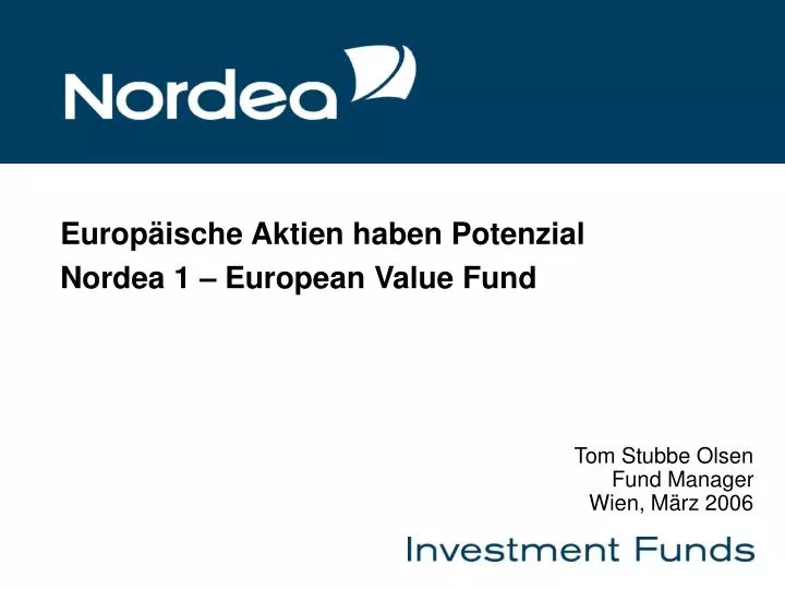europ ische aktien haben potenzial nordea 1 european value fund