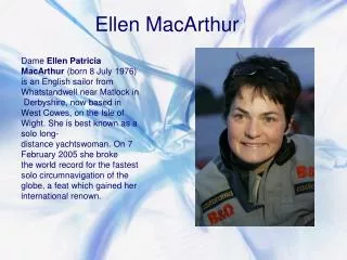 Ellen MacArthur