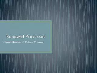 Renewal Processes