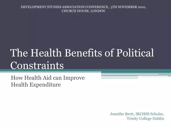 the health benefits of political constraints
