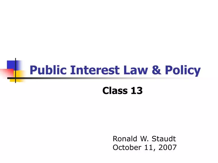 public interest law policy