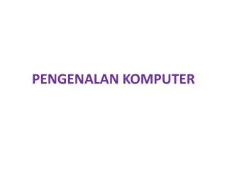 pengenalan komputer