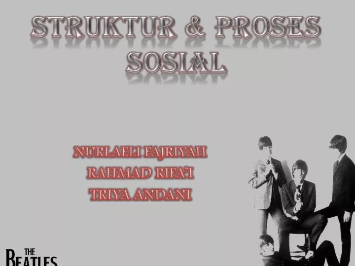 struktur proses sosial