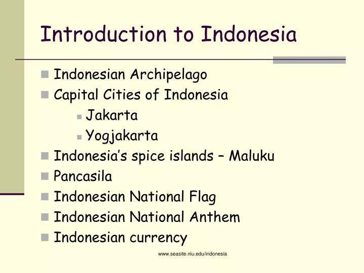 introduction to indonesia